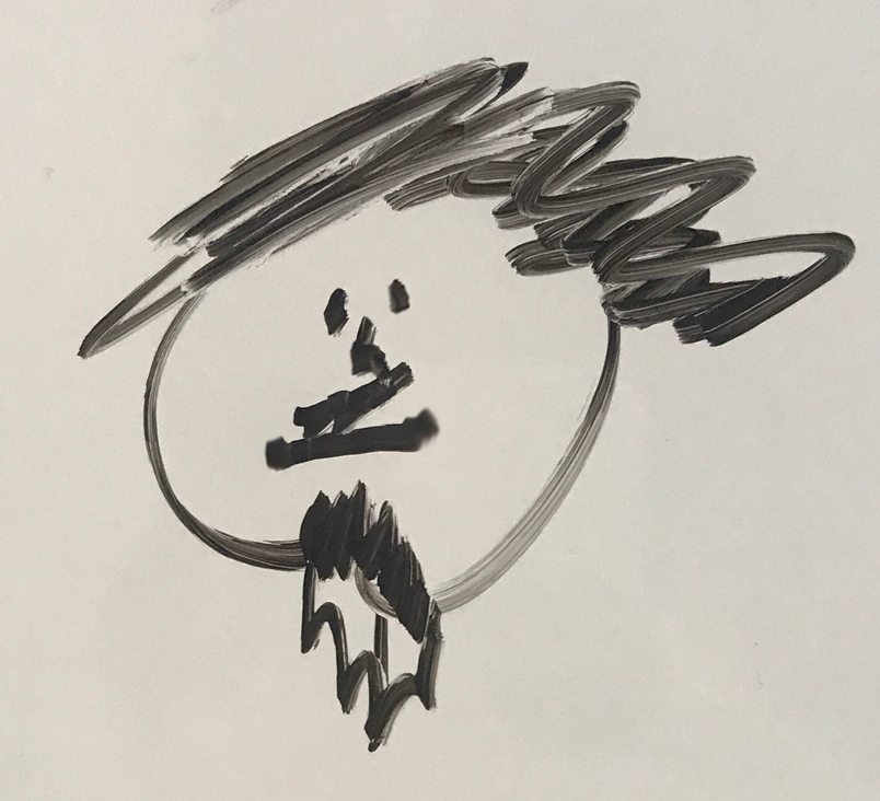 porträtt av mig från 8-åring klient